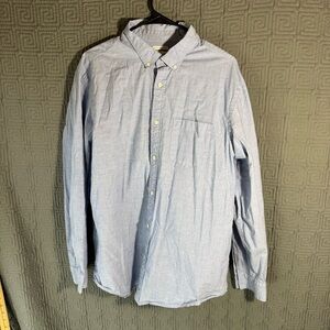 Old Navy Button Shirt Mens Size Xl Blue Long Sleeve Classic Regular
